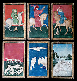 Carte da gioco con scene di caccia, 1440-45, Museo di Vienna