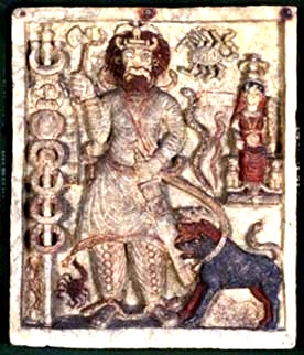 Il dio babilonese Nergal con i suoi attributi