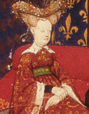 Christine de Pizan presenta il suo libro a Isabella di Baviera (particolare)