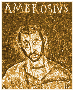 Ritratto di S. Ambrogio nei mosaici di S. Vittore in Ciel d'Oro