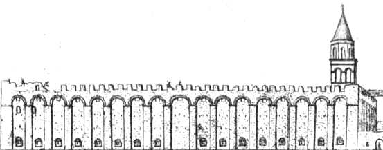 L'horreum di Aquileia, identico a quello di Milano e con le stesse mura fortificate del complesso episcopale