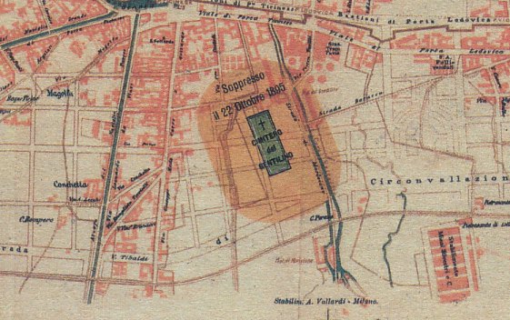 Il cimitero del Gentilino all'epoca della soppressione