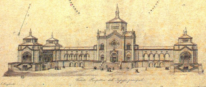 Il cimitero monumentale nel disegno del Maciachini
