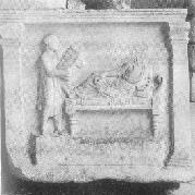 Sarcofago di Petroniano. Testata di sinistra