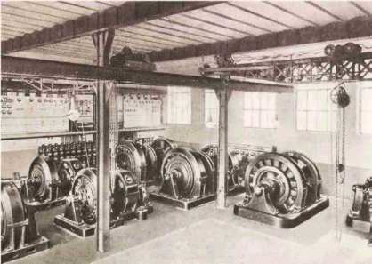 Convertitori rotanti nella Officina di via Agnello (1898)