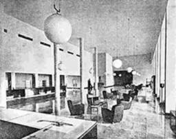 La sala di aspetto dellaerostazione di Linate (1937)