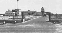 Il modesto ingresso di Malpensa, fine anni 40