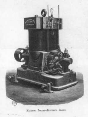 La dinamo Edison usata a S. Radegonda