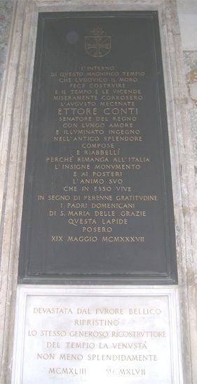 Lapide in S. Maria delle Grazie