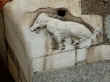 La scultura della scrofa "semilanuta" inserita in un pilastro del Broletto milanese