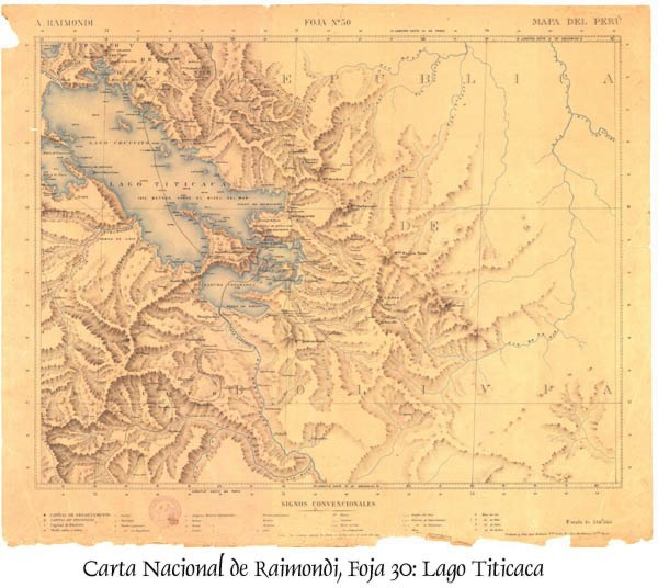 mappa del Perù di Antonio Raimondi