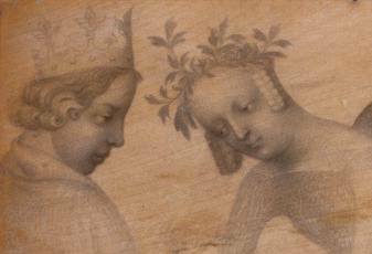 Presunto ritratto di Carlo VI e Isabella negli anni 1385-89. New York, Pierpont Morgan Library