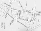 La basilica di S. Tecla con le strade circostanti