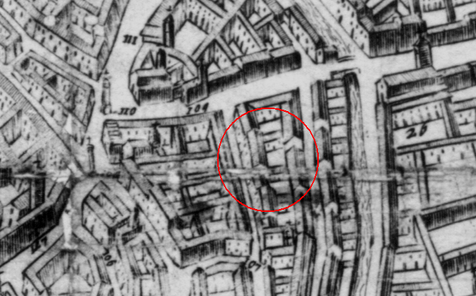 Mappa del 1640 ca.