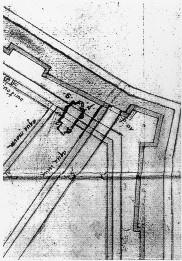 L'antica chiesa di S. Dionigi prima della costruzione dei Bastioni