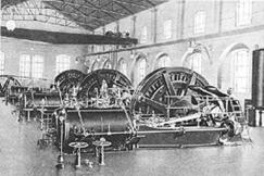 Macchine a vapore e alternatori della centrale termoelettrica della Edison di Milano Porta Volta (1897)