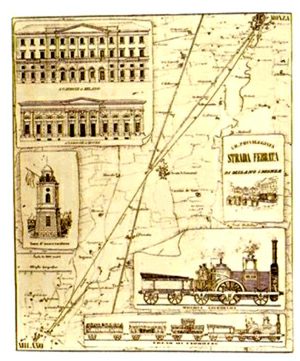 Stazioni, percorso e macchine della prima ferrovia Milano-Monza (1840)