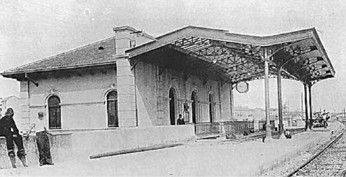 Il primo modesto nucleo della stazione di Lambrate (in una foto del 1931)