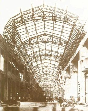 Copertura in acciaio della galleria di testa