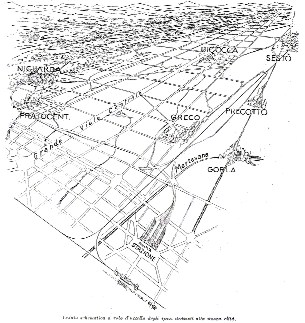 La nuova Stazione Centrale e il territorio circostante (dalla Rivista del TCI, 1908)