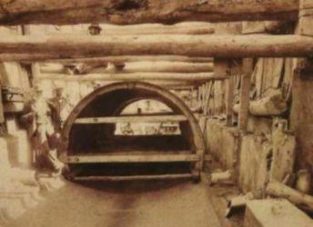 Collettore di Nosedo in costruzione fra p.za Libia e via Cadore (1899)