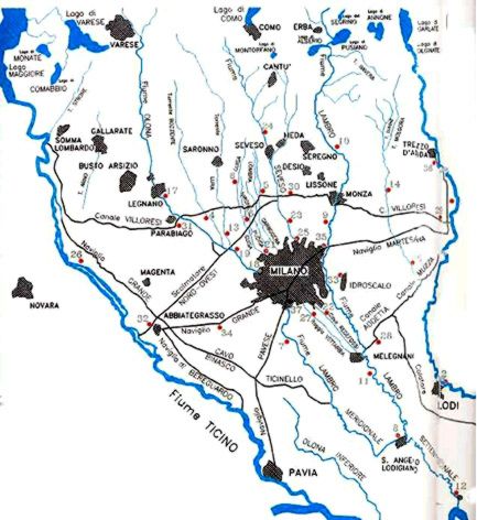 Corsi dacqua principali dellarea Milanese