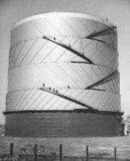 Gasometro autoportante da 130.000 mc, Officine della Bovisa  1953