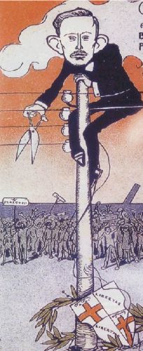 Caricatura di Marconi del 1903