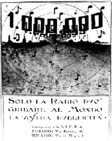 Messaggio promozionale della SIPRA