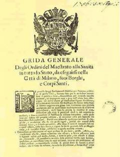 Grida del Magistrato della Sanit del 1756