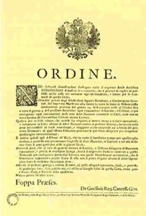 Ordinanza austriaca sulle navazze del 1771