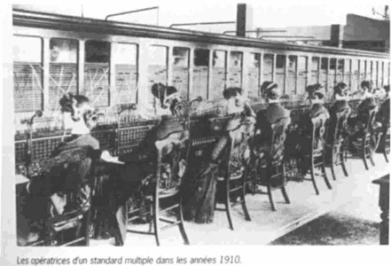 Banchi di operatrici del telefono (1910)