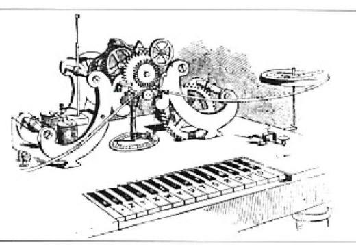 Telegrafo elettrico a tastiera di Hughes (verso il 1860)