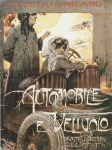 Il circuito aereo di Milano (1910), in una copertina di una rivista di automobili