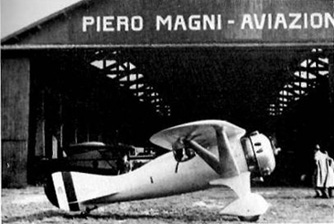 Capannone della Piero Magni Aviazione (lato sud-ovest del campo di Taliedo)