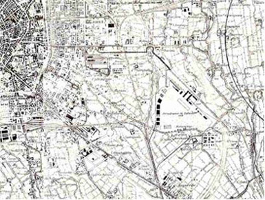 Mappa militare della zona di Taliedo (verso 1927)
