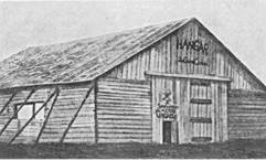 Il modesto capannone costruito da G. Caproni a Cascina Malpensa (1910)