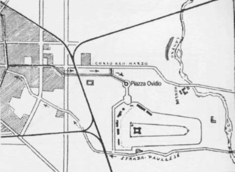 La sistemazione dellarea della Cascina  Taliedo, per il Circuito Aviatorio del 1910