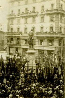 Inaugurazione del monumento a Cattaneo